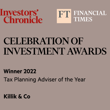 Celebration Of Inv Awards Tax Planning Killik