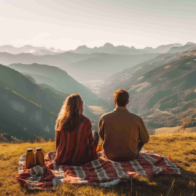couple on mountain